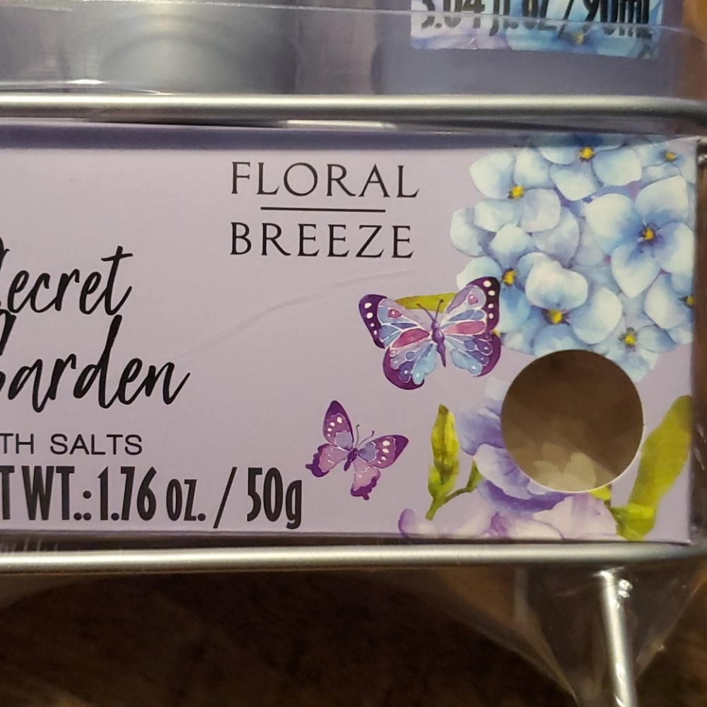 NEW FLORAL BREEZE SECRET GARDEN 6PC SET - Picture 5 of 8